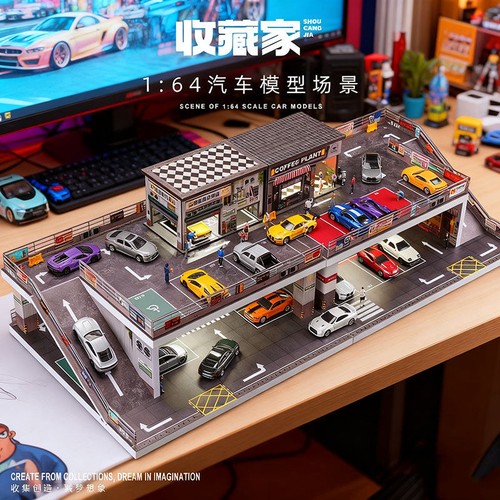 Diorama modello garage - diorama,